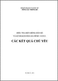 Bia Bien dong dan so 2011